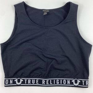 True Religion Sports Bra Size M Black